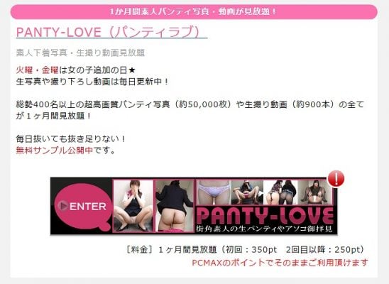 パンティラブ　シロウトのパンティ見放題